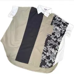 exe axes femme（アクシーズファム）パッチワークビッグシャツ新品タグ