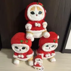 モフサンド　　クリスマスにゃんぬいぐるみ　　4個セット