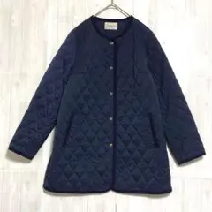 TODAY&TOMORROW ノーカラーキルティングジャケット　ネイビー　38