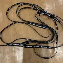 Supreme ロゴ入り シューレース ブラックのサムネイル