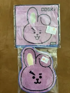 【新品未使用品】BT21 クッキー タオル2枚セット
