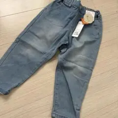 新品　スタ楽　裏起毛　デニムパンツ