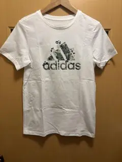 adidas 迷彩柄 ホワイト半袖Tシャツ