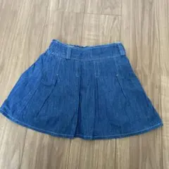 しまむら　デニム　スカート　インナー付　サイズ150