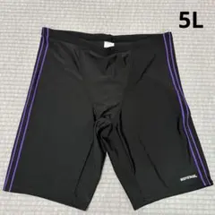 BODYSTAGE メンズ 競泳水着 5L ブラック×パープルのサムネイル