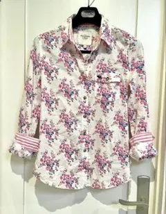 美品お買得⭐️アバクロAbercrombie&Fitchレディース花柄長袖シャツL