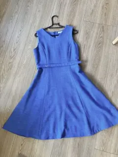 ナチュラルビューティーベーシック ワンピース ブルー