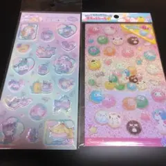 サンリオキャラクターすりガラス風シール＆キラッとシール