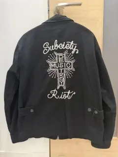 Subciety ジャケット ブラック 刺繍 Mサイズのサムネイル