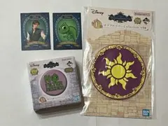 ディズニー　一番くじ　ラプンツェル　パスカル缶ミラー、ラバーコーダー