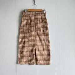 美品　レイカズン　ロングタイトスカート　秋冬コーデ
