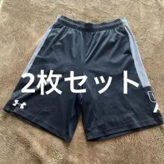UNDER ARMOUR ブラック ハーフパンツ2枚セット