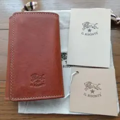 新品　イルビゾンテ　IL BISONTE　6連　キーケース　ブラウン