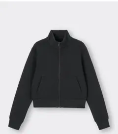 GU ブラック ジャンパー XS　フードなし　シンプル　黒　150