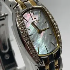 【不動品】CITIZEN Eco-Drive レディース 腕時計 シェル文字盤