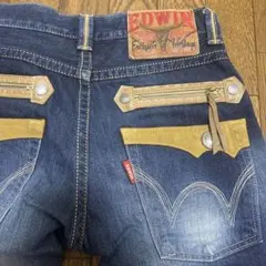 EDWIN エドウィン 483XVS ウエスタンジップ コンチョ濃紺 W28