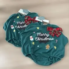 クリスマスロンパース 2着セット