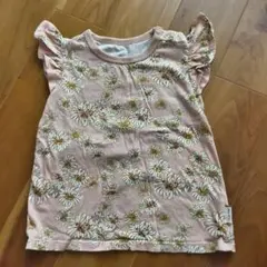 PAUL & JOE×UNIQLOコラボ 花柄フリル袖Tシャツ90