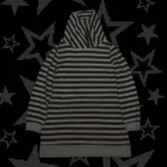 変形ボーダーパーカー お兄系 NANA grunge y2k