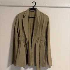 【希少】セリーヌ CELINE リネン コットン ベルト テーラードジャケットのサムネイル