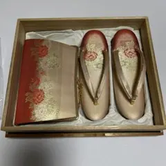 m*e様 着物用草履とバッグのセット高級佐賀錦新品木箱入り