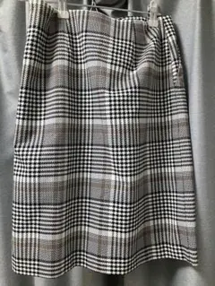 チェック柄 ひざ丈スカート