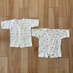 コンビミニ　マジックテープ　短肌着 50 60 2枚組