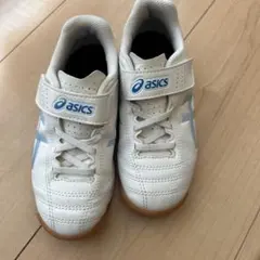 asics フットサルシューズ ホワイト/ブルー　size17センチ