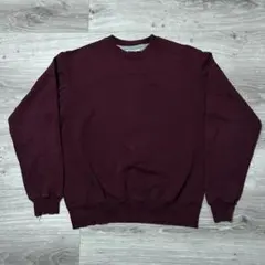 ば*味様 Champion L相当 無地スウェット トレーナー ボルドー