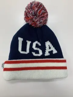 【日本製】インフィールダーデザイン ニットキャップ ビーニー USA 星条旗