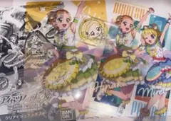 アイカツ プリパラ クリアポスター 缶バッジセット