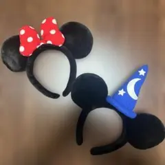 ディズニー ミニーマウス・ミッキーマウス カチューシャ セット