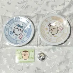 ちいかわ くら寿司 コラボ 小皿 缶バッジ カード うさぎ ハチワレ