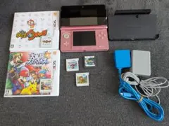 ピンク ニンテンドー3DS ゲームソフト4つ、充電器セット
