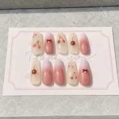現品セール】ネイルチップ♡レッド 赤 量産型地雷韓国ワンホン