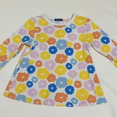 ムージョンジョン　フラワープリント 長袖カットソー 130cm