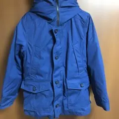 Global Work フード付きブルーダウンジャケット M