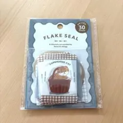 新品　フレークシール　ふんわりねこ柄