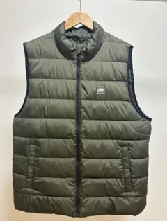 【GAP】オリーブグリーン ダウンベスト L メンズ