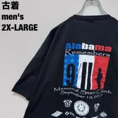 古着 ジャージーズ Tシャツ 9/11メモリアル・ステア・クライム 黒 2XL