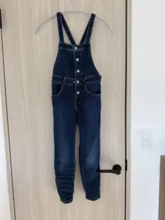 ダークブルー デニムオーバーオール