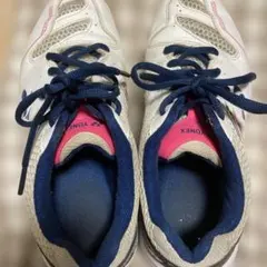 YONEX バドミントンシューズ ホワイト/ネイビー24インチ