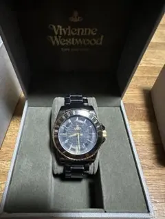 Vivienne Westwood アナログ時計 ブラック/ゴールド