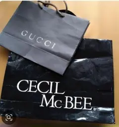 GUCCI & CECIL McBEE ショップ袋 2点セット