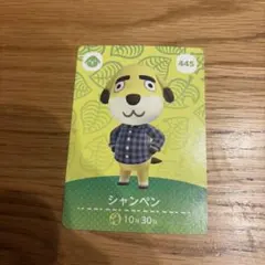 どうぶつの森 シャンペン amiiboカード 445
