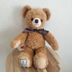 【タグ付き】くまのメロディ　テディベア　ぬいぐるみ　Мサイズ　サンアロー　日本製