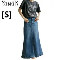 [美品]YANUK ヤヌーク　Aラインスカート　デニムスカート　マキシスカートのサムネイル