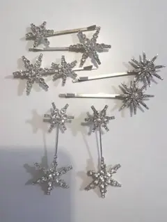 ブライダル ヘアアクセサリー セット スターピン スターピアス(訳あり)