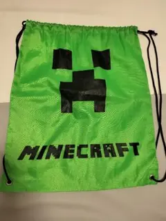 Minecraft 　マインクラフト クリーパー ナップサック グリーン