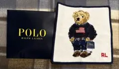 【新品・未使用】　ポロラルフローレン　シェニール織 タオルハンカチ ポロベア
